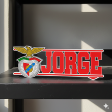 Custom Benfica supporter name sign
