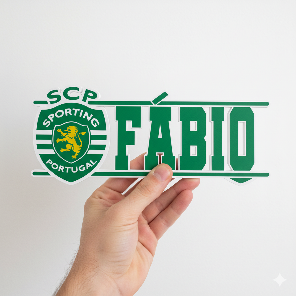 Custom Sporting name sign with personalized lettering