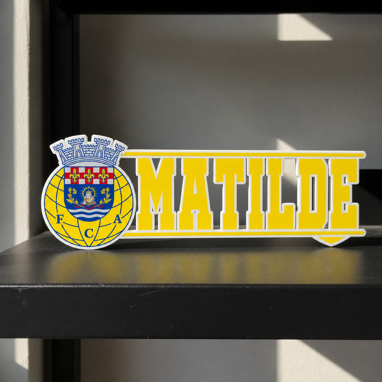 FC Arouca personalized 3D name sign