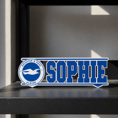 Brighton & Hove Albion custom name sign