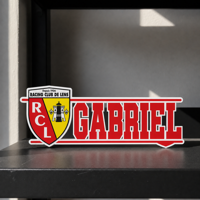RC Lens custom name sign