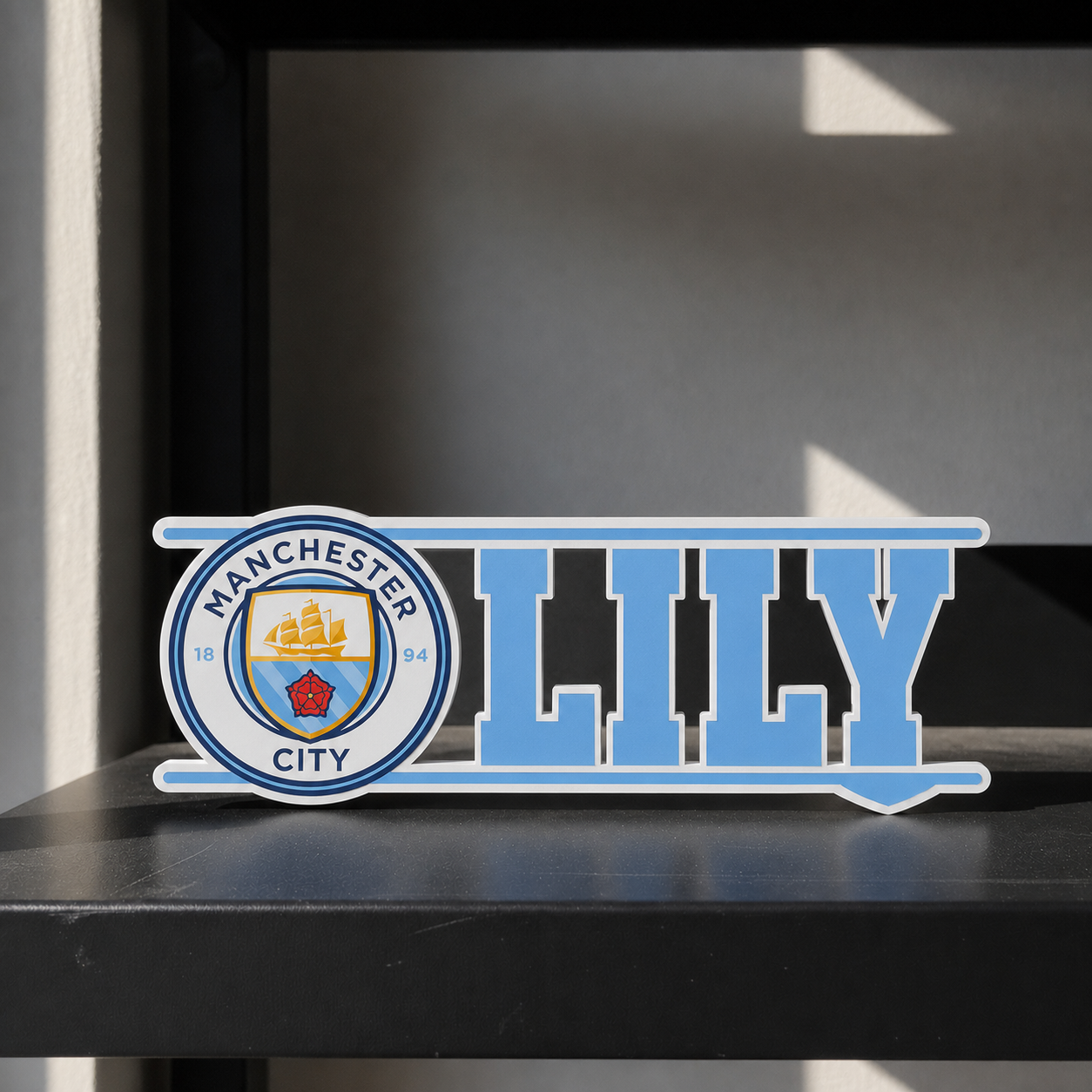 Manchester City custom name sign