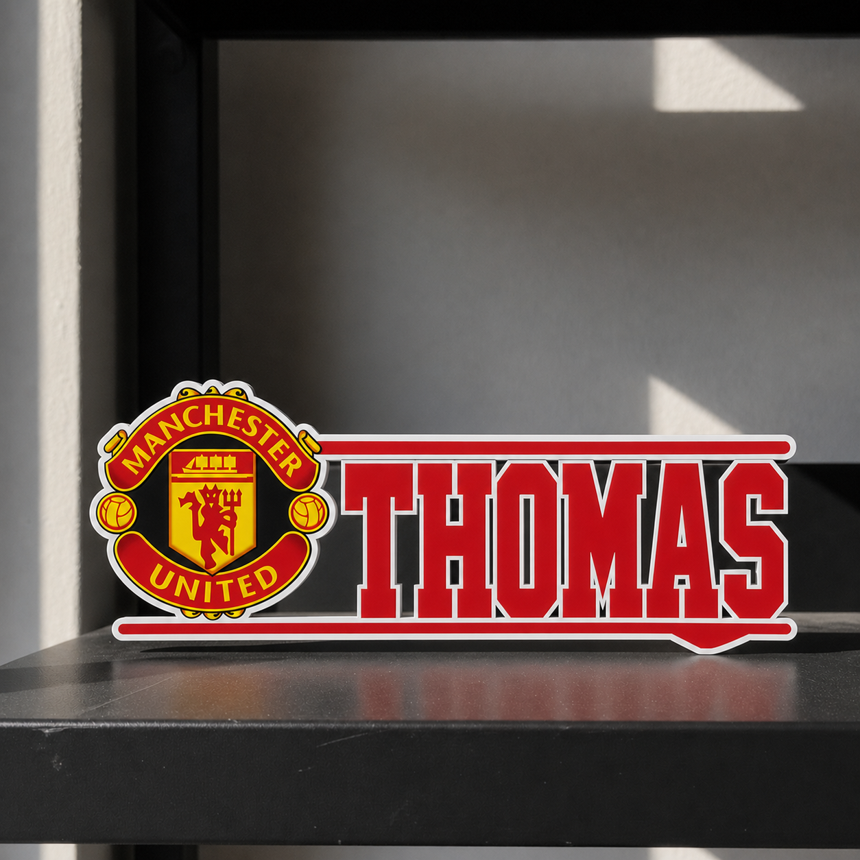 Manchester United custom name sign