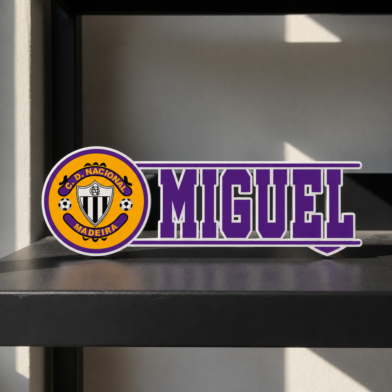 CD Nacional personalized 3D name sign