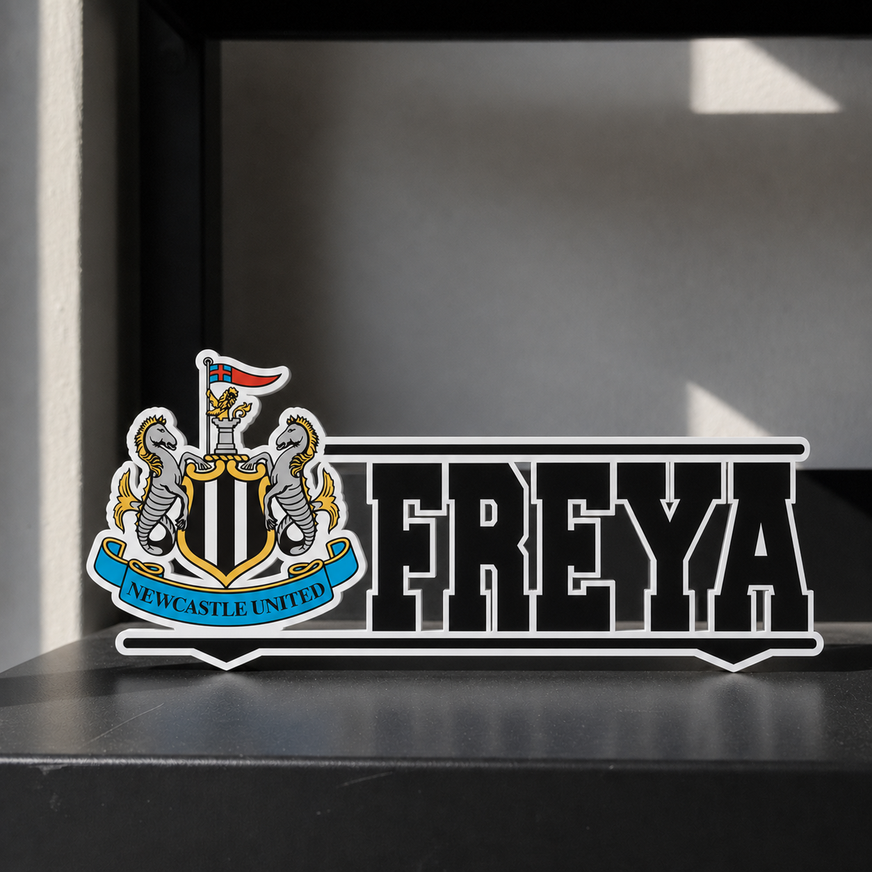 Newcastle United custom name sign