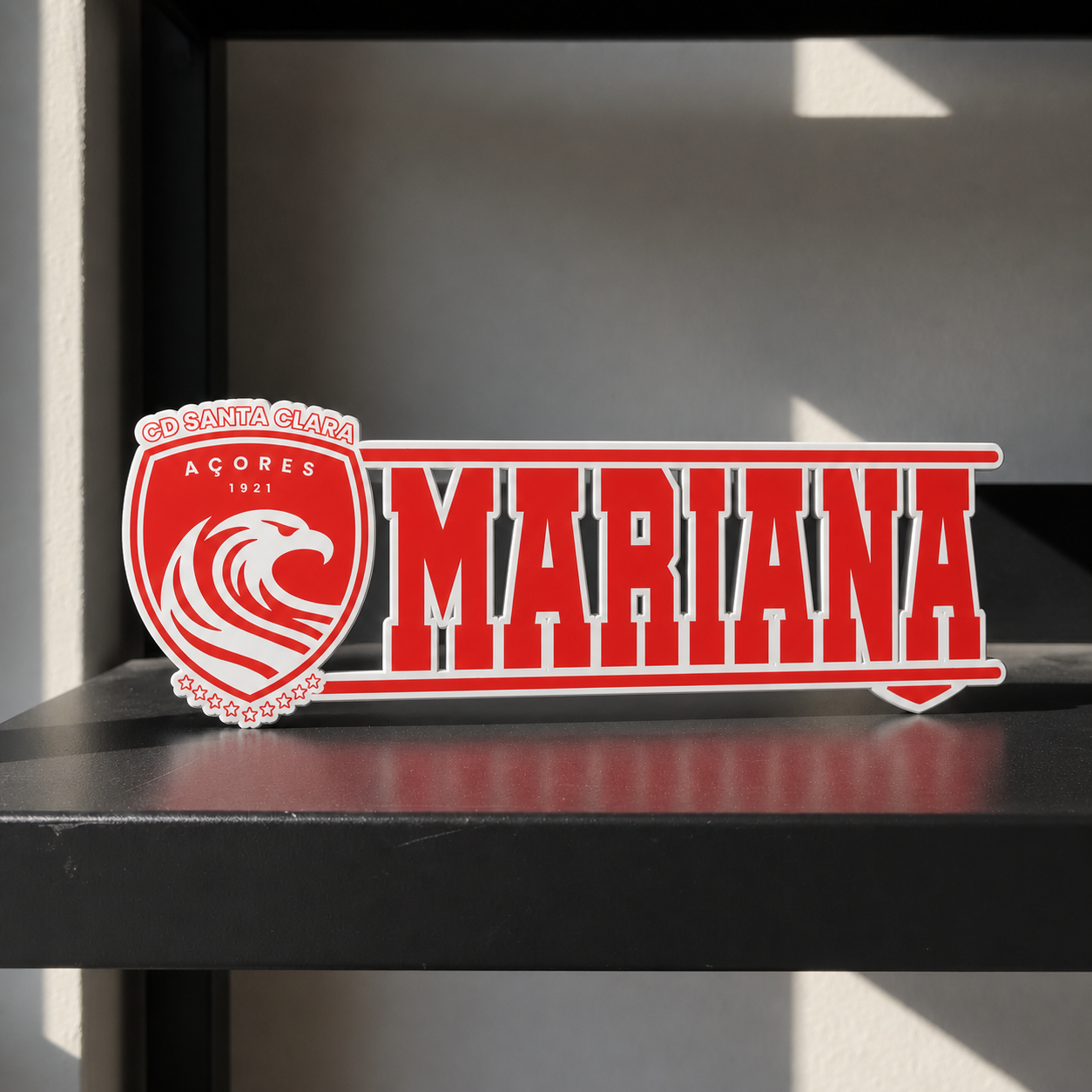 CD Santa Clara personalized 3D name sign