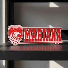 CD Santa Clara personalized 3D name sign