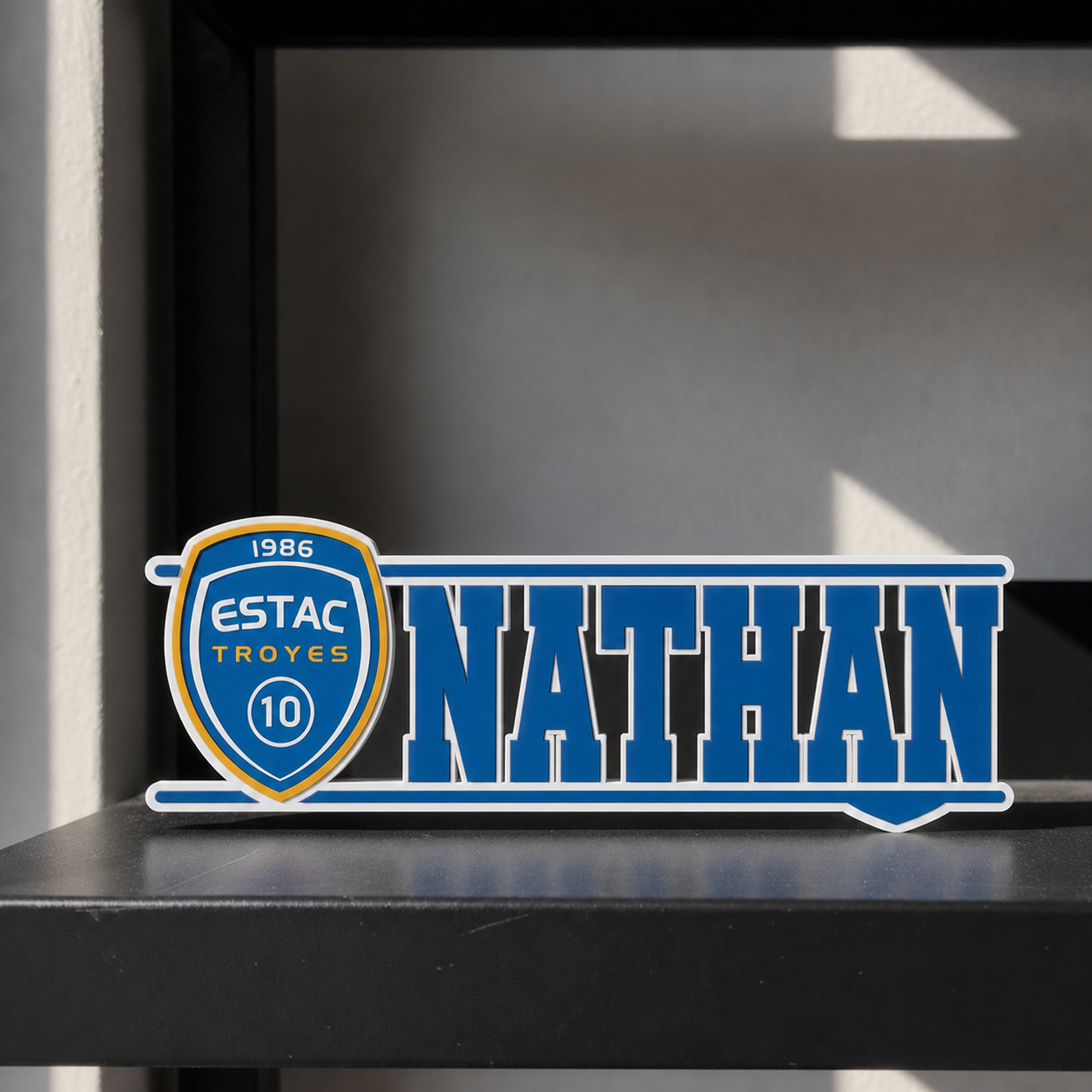 ESTAC Troyes custom name sign