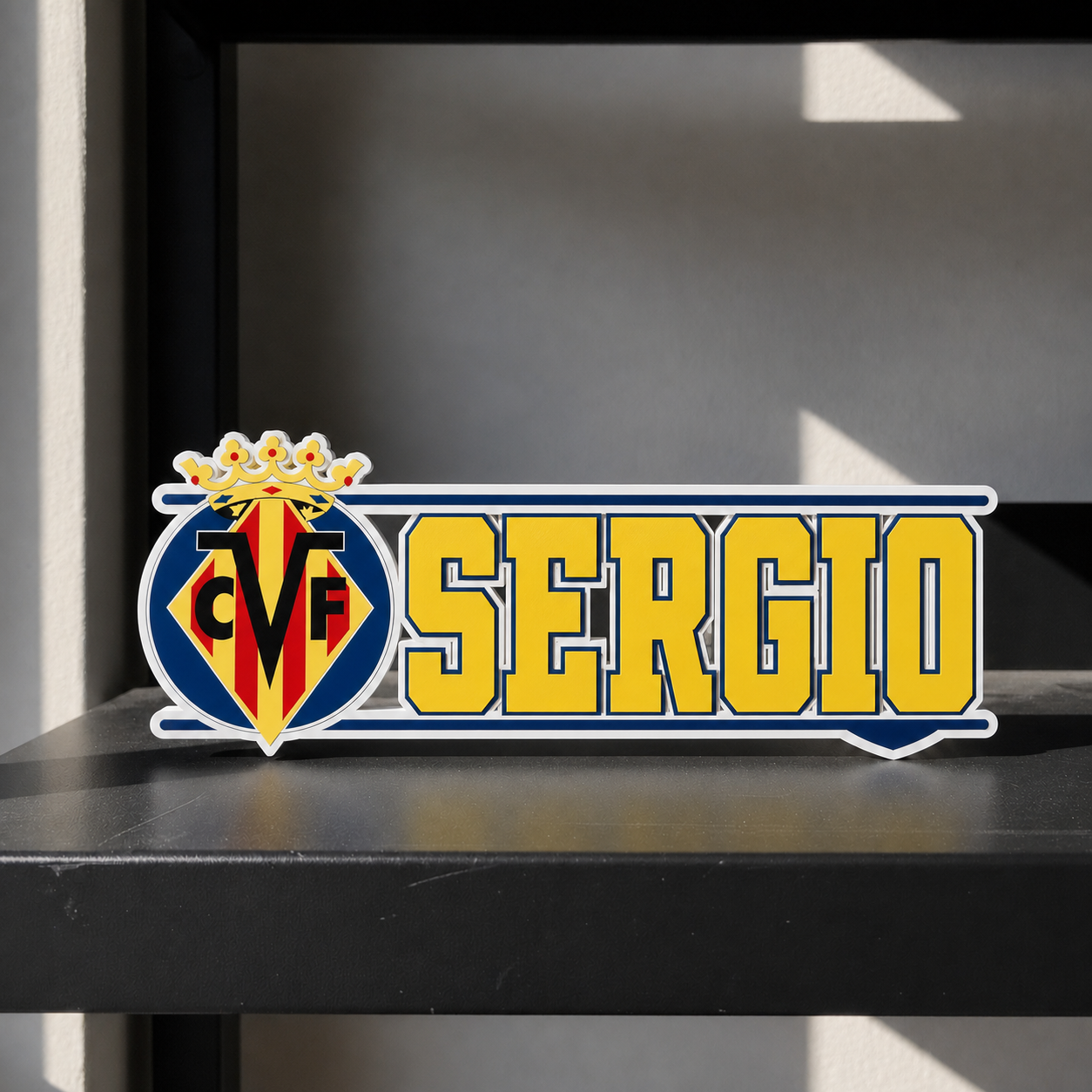 Villarreal CF custom name sign